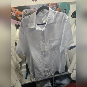 Cubavera Light Gray Casual Button Down Shirt